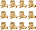 SUNGATOR 12-Pack 3/4" Pex Drop Ear Elbow, No Lead Brass, 3/4 Inch Pex Fittings by SUNGATOR