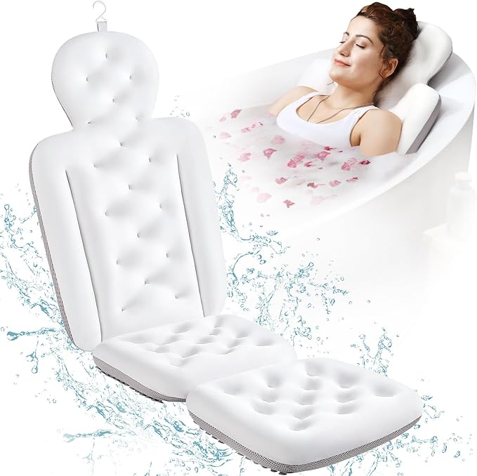 Full Body Bath Pillow for Bathtub, Thick Bathtub Cushion by VOXOR