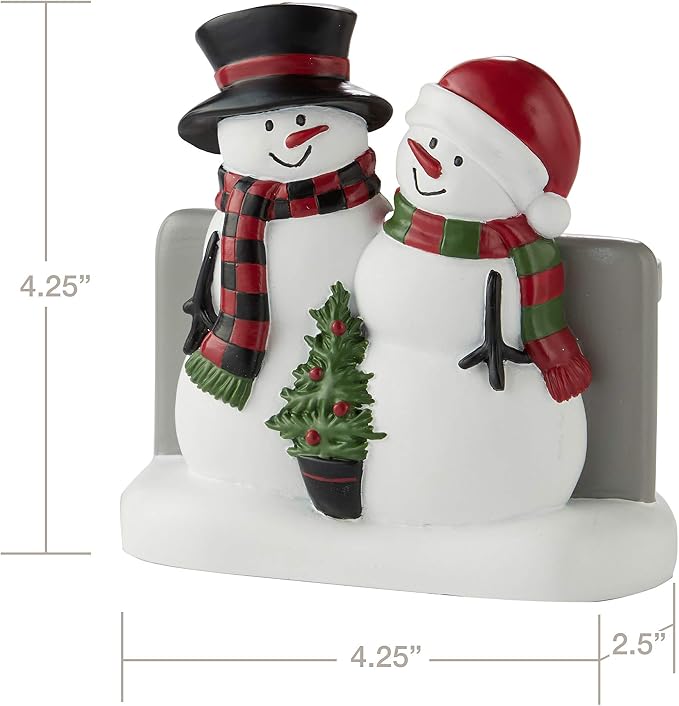 SKL Home Christmas Woodland Winter Snowman Toothbrush Holder - Image 6