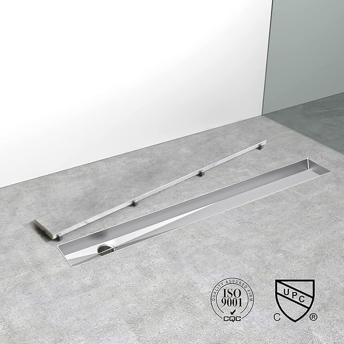 Offset Linear Shower Drain, Shower Drain 48 inch - Image 4
