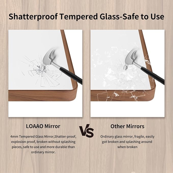 LOAAO 40X36 Inch Bathroom Mirror - Image 7