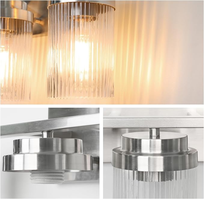 Modern Classic Brushed Nickel Vanity Light Fixture - Image 5