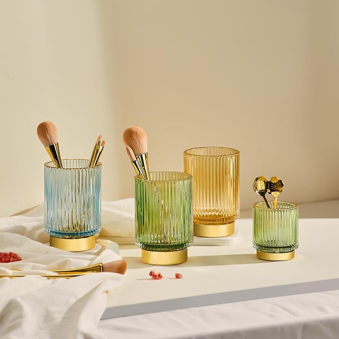 Makeup Brush Holder Organizer, Toothbrush Holders, Desk Pen Pencil Holder - Image 4