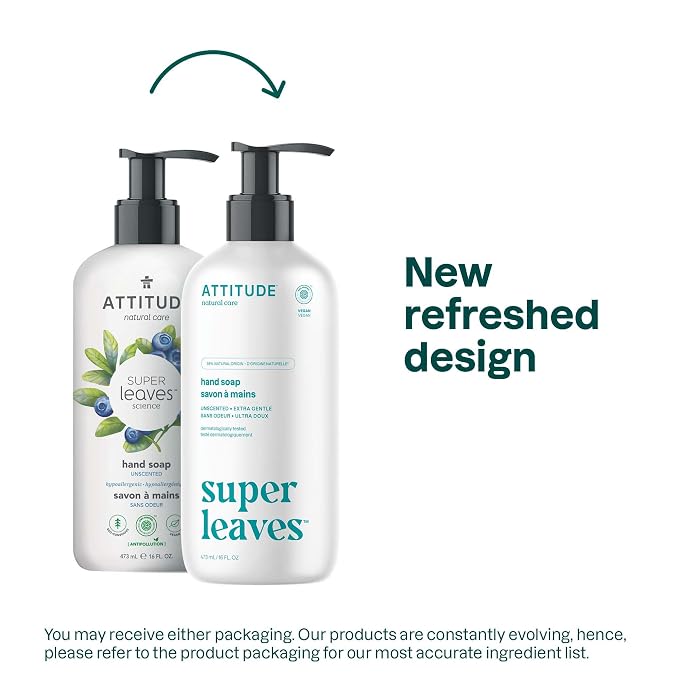 ATTITUDE Liquid Hand Soap, EWG Verified, Plant and Mineral-Based, Vegan - Image 2