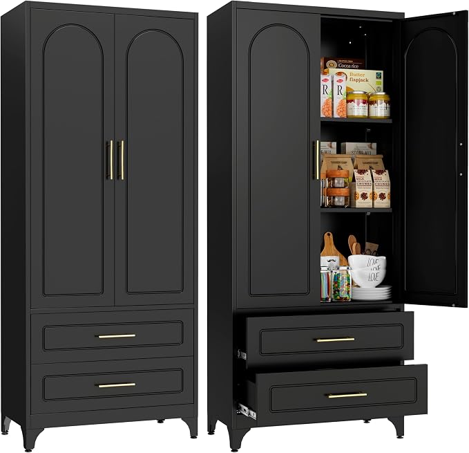 Metal Kitchen Pantry Storage Cabinet by Steeloong