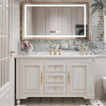 56IN Cream White Bathroom Vanity by NAIROLET