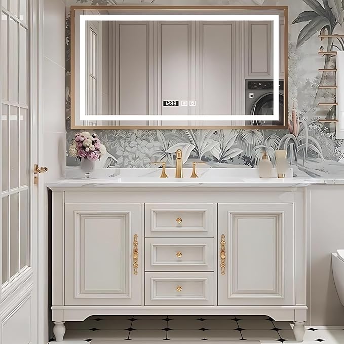 48IN Cream White Bathroom Vanity by NAIROLET