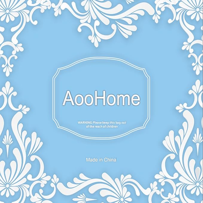 AooHome Clear EVA Shower Curtain Liner, 3D Water Cube Shower Curtain - Image 7