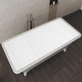 Bathtub Cover 70.8" x 31.5" Folding PVC Bathtub Cover Adjustable Anti-dust by Gdrasuya10
