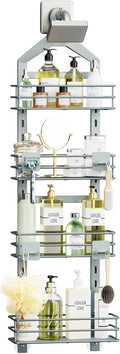 Orimade 4 Tier Adjustable Anti-slip Shower Caddy over Shower Head, Rustproof by Orimade