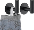 JQK Self Adhesive Towel Hook Black, No Drill Stick on Coat Robe Clothes Wall by Homeimprovement