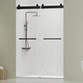DELAVIN 44"-48"W x 75"H Frameless Shower Door, Double Sliding Shower Door by DELAVIN
