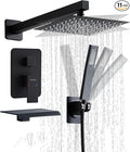 10 inch Matte Black Shower System by Hamckay
