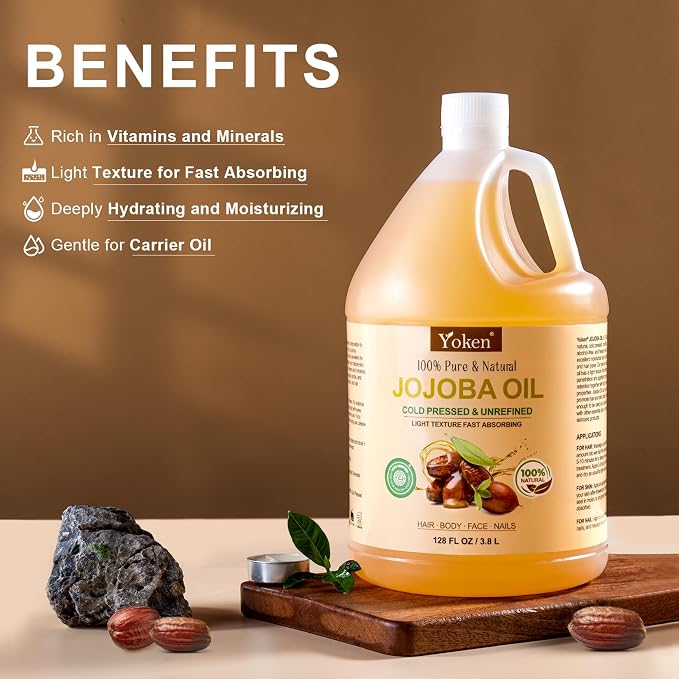1 Gallon Jojoba Oil EWG Verified - Image 3