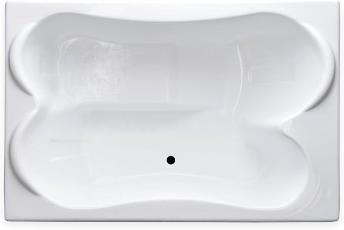 Carver Tubs - TPL7248 - Modern Acrylic Fiberglass Soaking Bathtub - w/Neck - Image 2