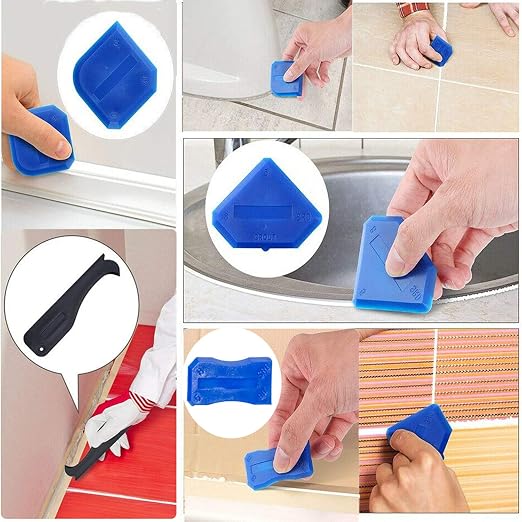 3 in 1 Silicone Caulking Tools（Stainless Steelhead）, Sealant Finishing Tool - Image 4