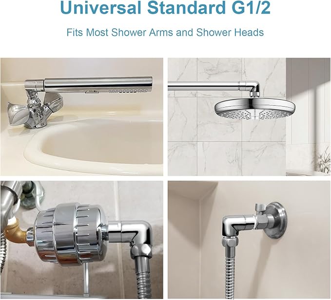 OFFO Shower Head Elbow Adapter, All Metal Handheld Shower Head Elbow Adapter - Image 3