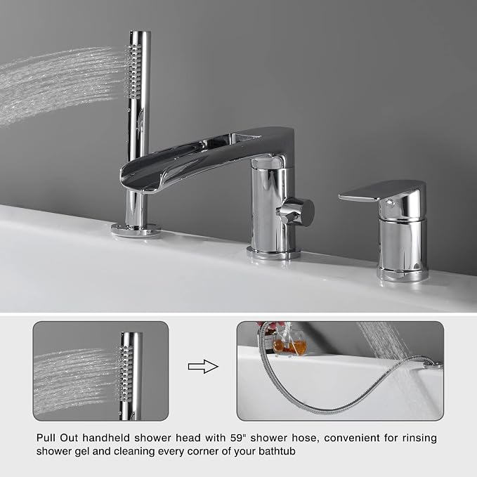 TapLong Waterfall Roman Tub Faucet - Image 8