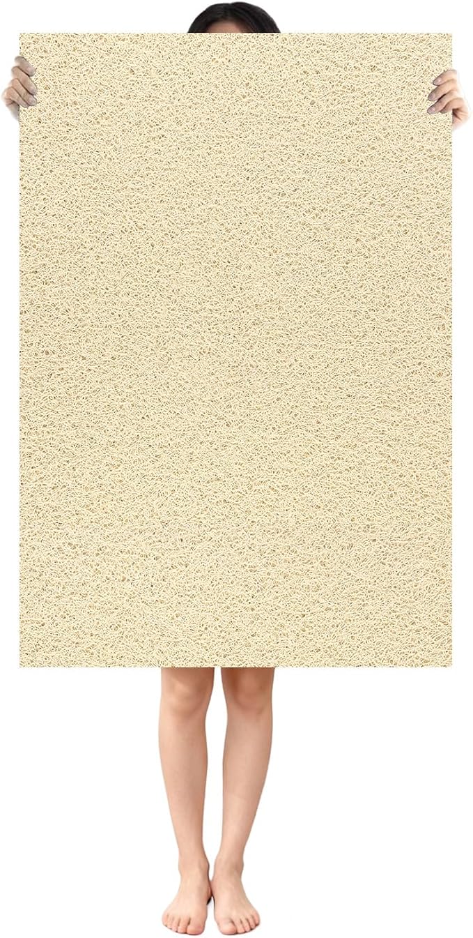 Shower Mat Non Slip: 36 x 24 Inch Extra Large Shower Mats by MARIBUR