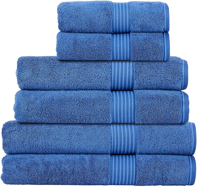 Christy Supreme Hygro Family Towel Set | Deep Sea Blue | 100% Luxury Supima by Christy