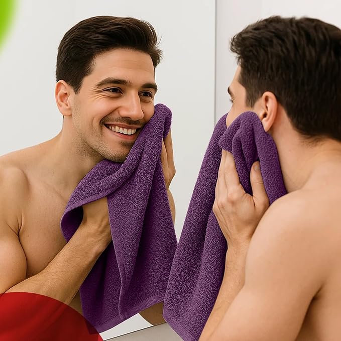 RIVERSIDE 6 Pack Premium Hand Towels Set, 16x28 inches, 100% Ring Spun Cotton - Image 5
