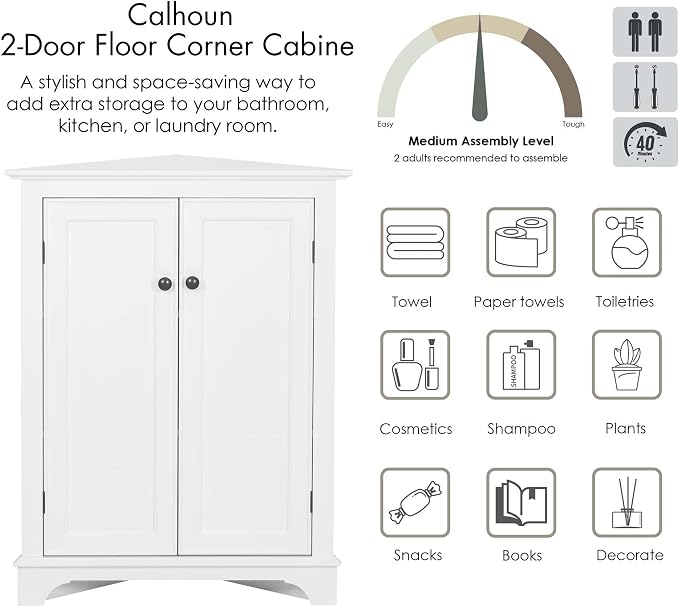 Spirich Floor Corner Cabinet - Image 6