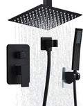 8 Inch Shower Faucet Set Ceiling Mount, High Pressure Rainfall Shower System by RTOBWEYE