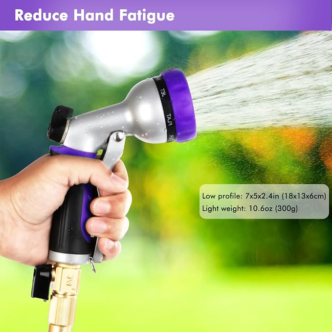 RESTMO Garden Hose Nozzle, Heavy Duty Metal Water Hose Nozzle - Image 6