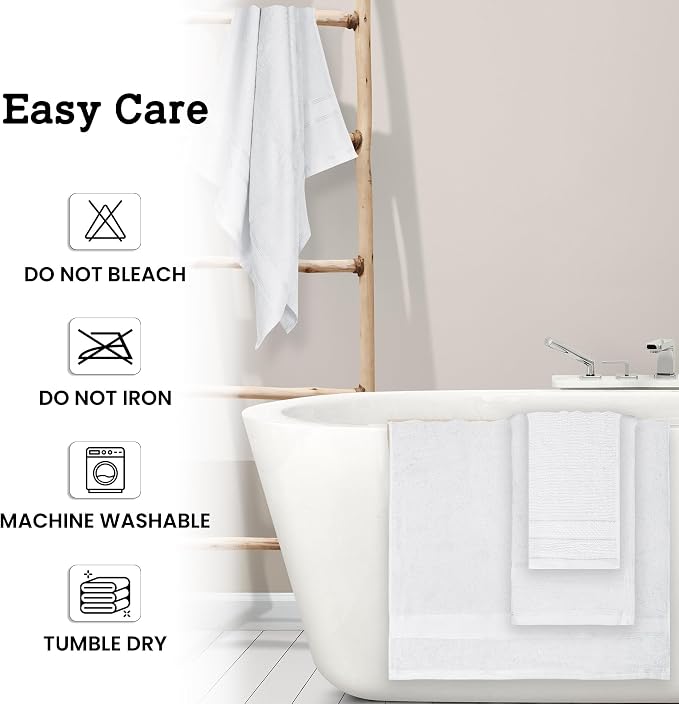 Casa Lino Bath Towel Set of 8 - Image 6