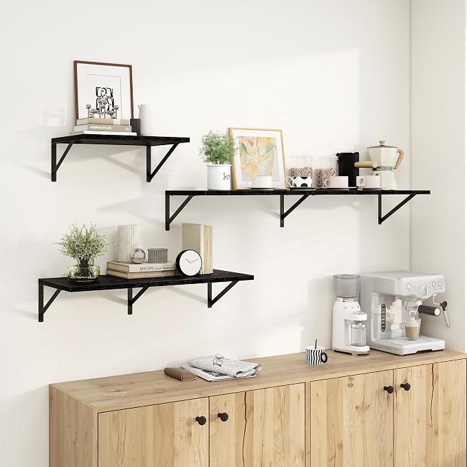 Dreamland Floating Shelves for Wall, 12 Inch Deep Floating Shelves Set of 2 - Image 7