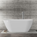 59" Free Standing Tub, Acrylic Soaking Bathtub, Stand Alone Freestanding Tub by GAOMON