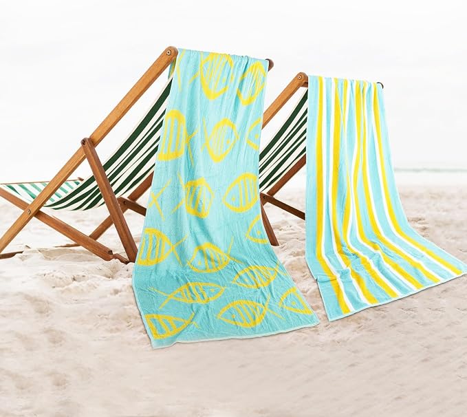 CASA COPENHAGEN Miami Bath Towels Designed in Denmark Rough and Tough, Quick Dry by CASACOPENHAGEN