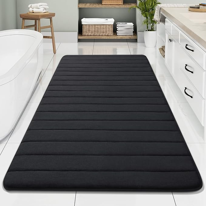 Buganda Memory Foam Bath Mat, Ultra Soft and Non-Slip Bathroom Rugs, Water by Buganda