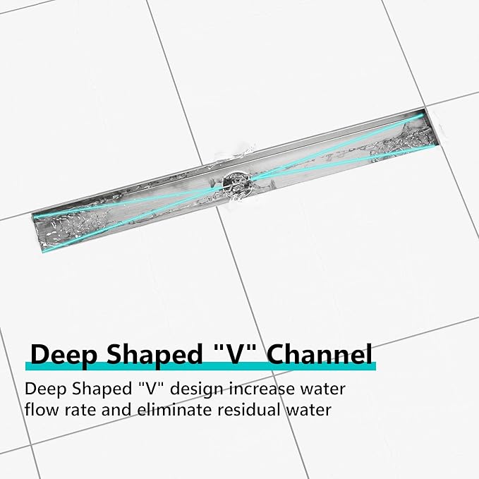 Neodrain 28-Inch Linear Shower Drain - Image 5