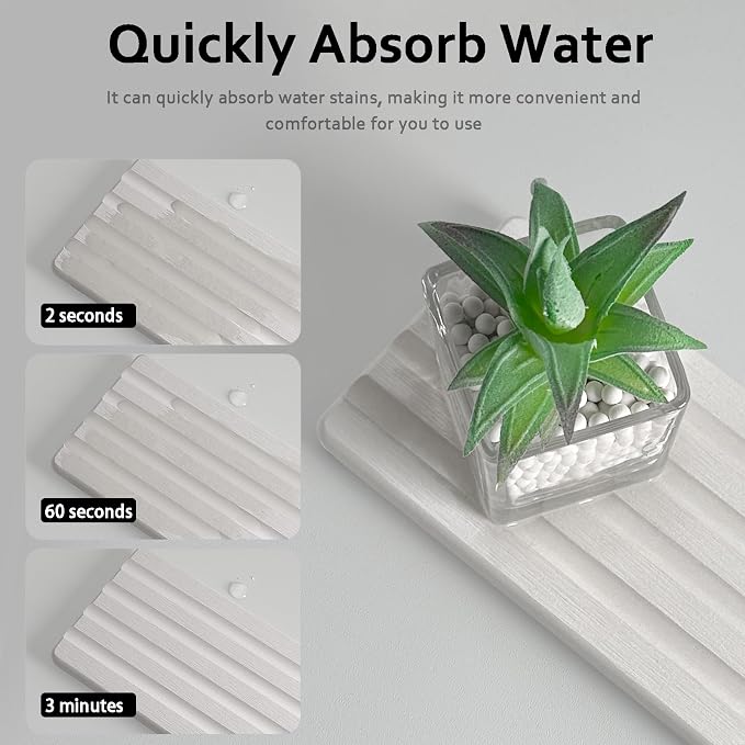 2 PCS Water Absorbing Stone Trays - Image 4