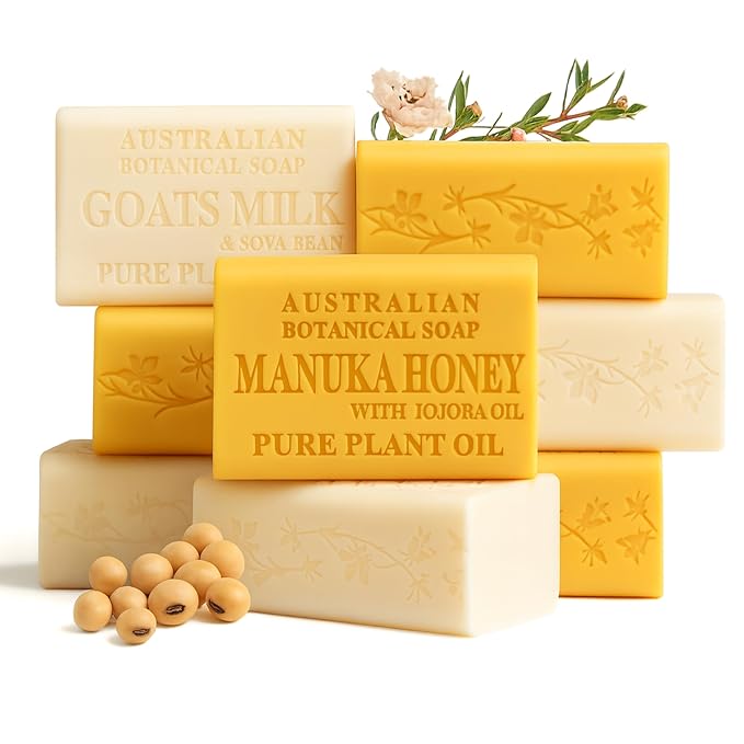 Australian Botanical Goats Milk Soap and Manuka Honey 6.6 OZ, Triple Milled by AustralianBotanicalSoap