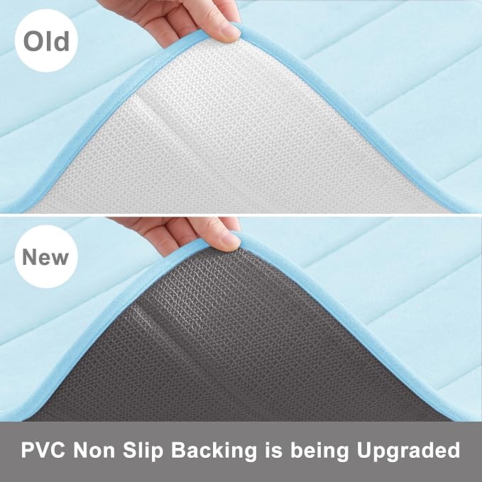 Buganda Memory Foam Bath Mat, 35.4" x 24", Ultra Soft and Non-Slip Bathroom Rugs - Image 3