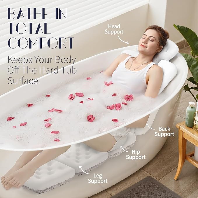 Full Body Bath Pillow for Bathtub, Thick Bathtub Cushion - Image 3