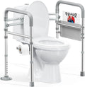 HOMLAND Toilet Safety Rails for Seniors, Adjustable Height & Width 350lb Toilet by HOMLAND