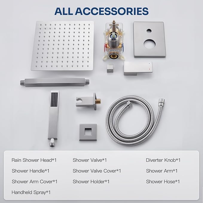 Ceiling Mount Shower Faucet Set, Shower System - Image 9