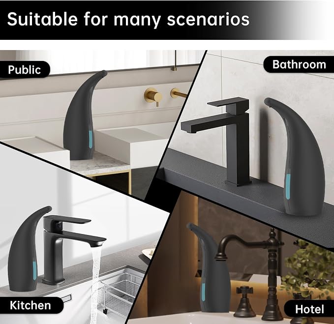 Automatic Soap Dispenser Touchless, 300ML Hand & Dish Countertop Electric - Image 7