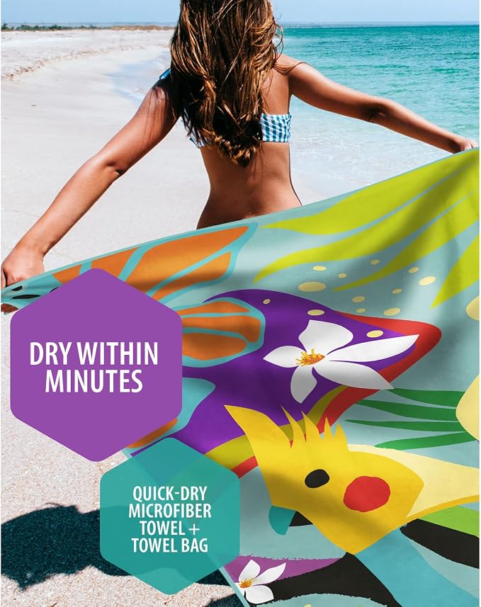 VENTURE 4TH Microfiber Beach Towel: Quick-Dry, Sandproof and Lightweight - Image 2
