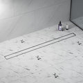 Linear Shower Drain 42", Brushed Floor Drain by Bernkot
