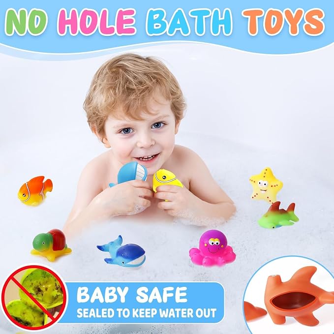 Toddler Stocking Stuffers Color Changing No Hole Bath Toys - Image 4