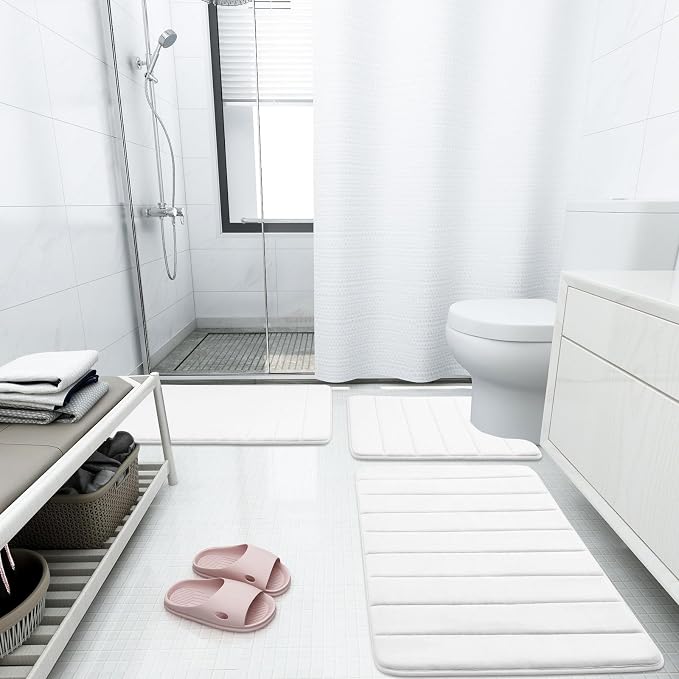 Buganda Memory Foam Bath Mat, 35.4" x 24", Ultra Soft and Non-Slip Bathroom Rugs - Image 6