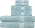 Christy Supreme Hygro 6 Piece Towel Set | Mineral Blue | 100% Luxury Supima by Christy