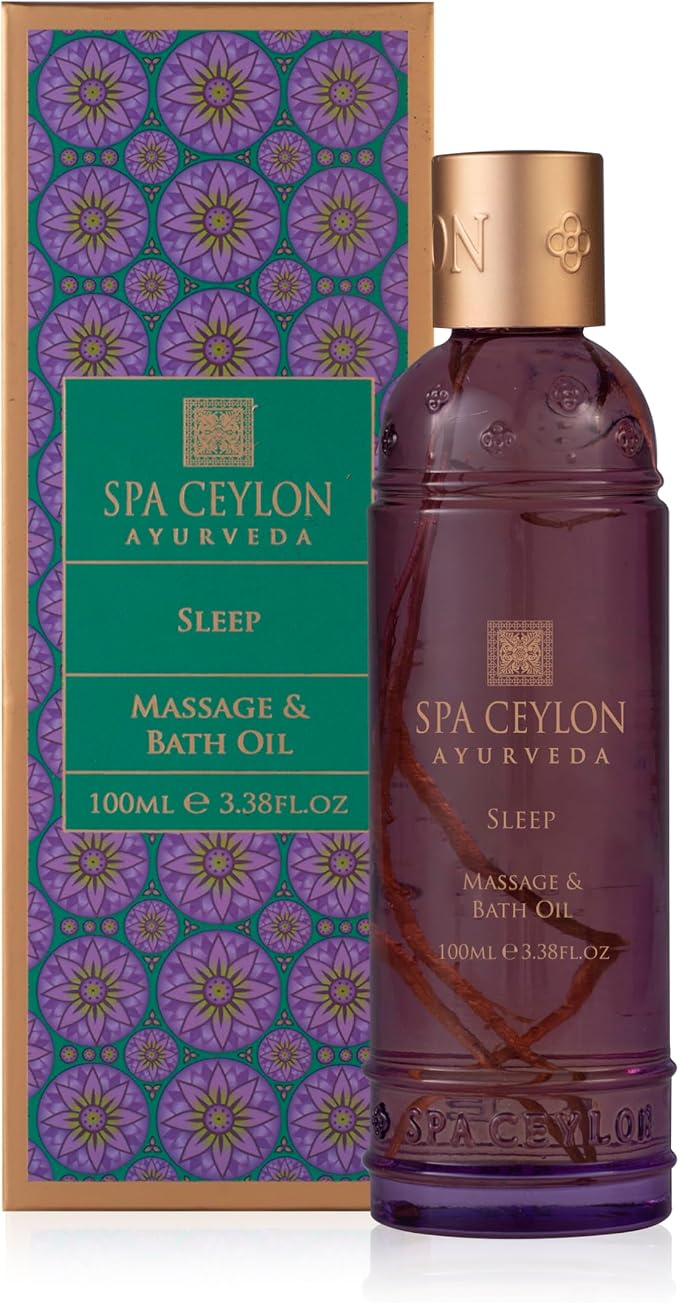 SPA CEYLON Sleep Massage & Bath Oil, Natural Therapy Blend, Lavender Scented by SPACEYLON
