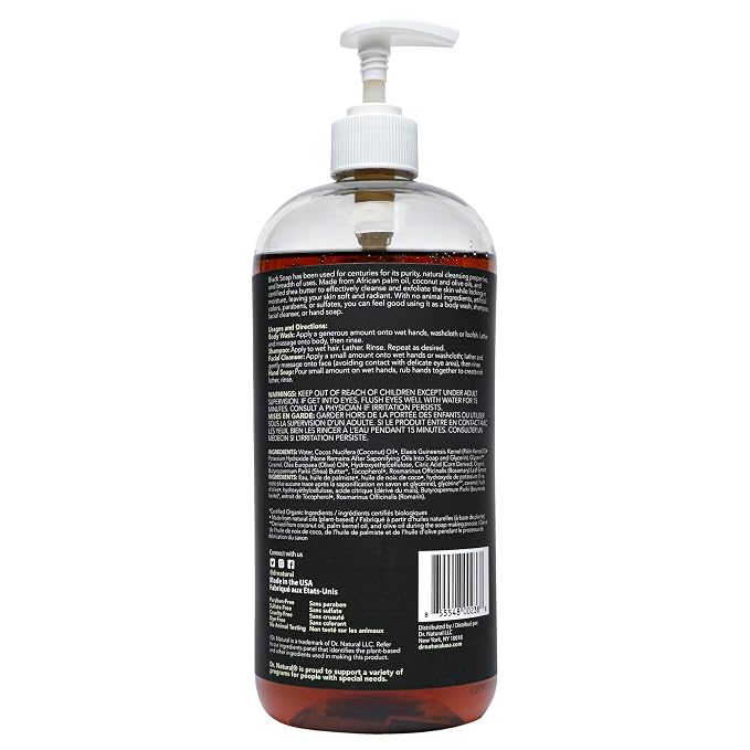 Dr. Natural Multi-Purpose Black Liquid Soap - Image 8