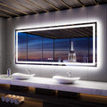 ISKM 88'' x 38'' LED Mirror for Bathroom Lighted Vanity Mirror for Wall Front by ISKM-IStillKeepMovin