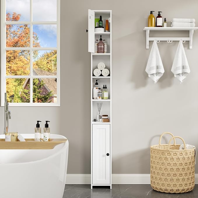 RRX Tall Slim Bathroom Storage Cabinet - Image 3